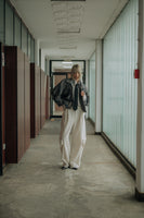 Milky barrel pants