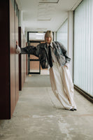 Milky barrel pants