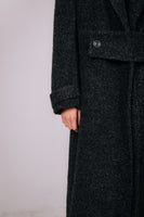 Anthracite alpaca coat