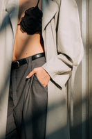 Grid raincoat