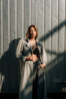 Grid raincoat