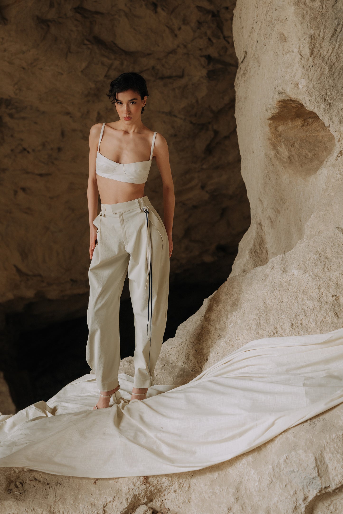 Limestone cut pants