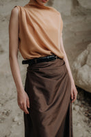 Sunset silk blouse