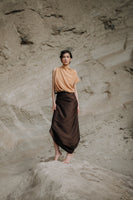 Sunset silk blouse