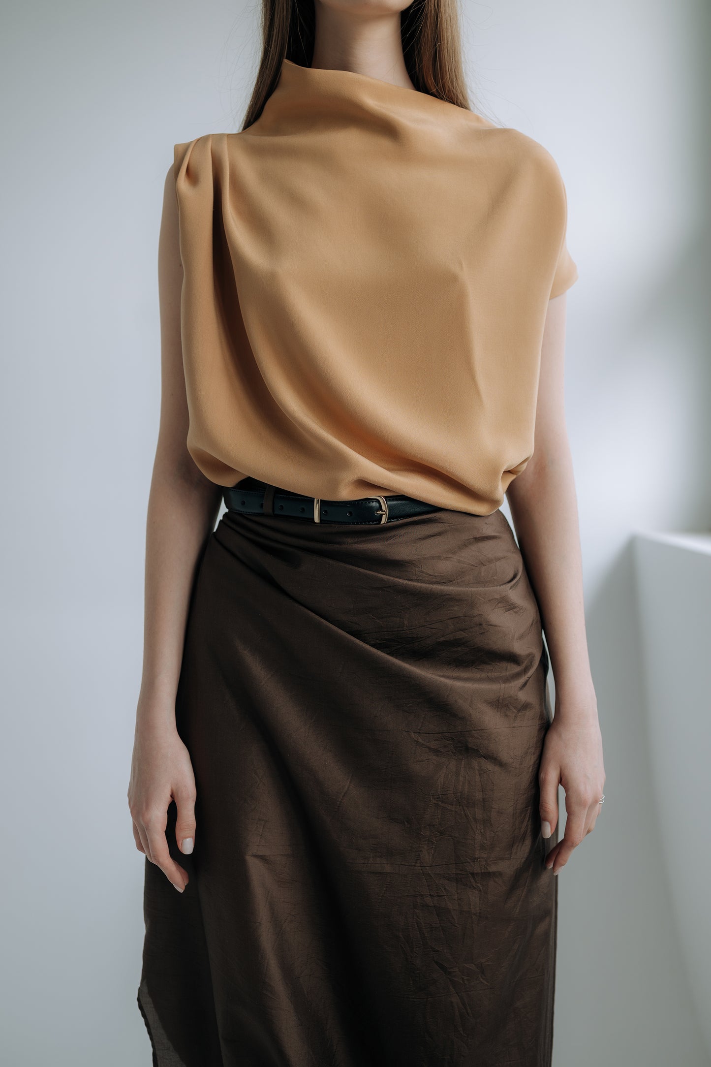 Sunset silk blouse